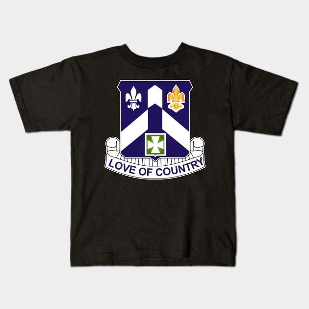 58th Infantry Regiment DUI wo Txt Kids T-Shirt by twix123844